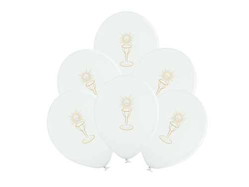 Printed balloons for First Holy Communion chalice - extra large - 36 cm - 50 pcs.