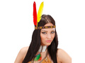 Native Indian headband with 2 feathers