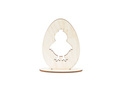 Wooden decoration Egg with chick - 1 piece.