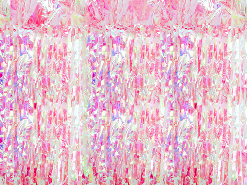 Kurtyna - zasłona na drzwi różowa opalizująca - 100 x 200 cm