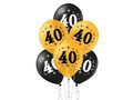 Printed latex balloons for forty - 30 cm - 10 pcs.