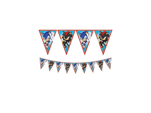 Sonic flag banner - 1 pc.