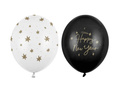 Happy New Year latex balloons - 30 cm - 50 pcs.