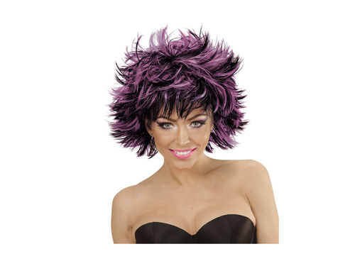Czarno-fioletowa peruka Steamy