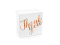 Decorative wedding cake box with the inscription Thank You - 10 pcs.