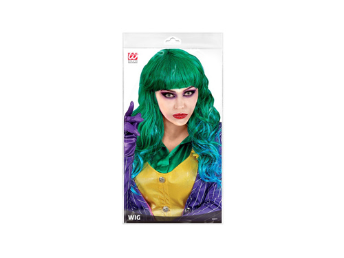 Peruka złego klauna zielona