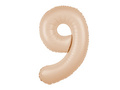 Foil balloon caramel number 9 - 100 cm - 1 pc.