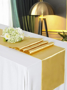 Plain satin - gold - 36 cm x 9 meters