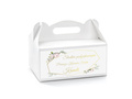 Decorative cake box white - 6 pc