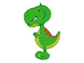 Foil Balloon Dinosaure - 97 cm