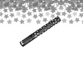 Shooting tube - silver metallic stars - 40 cm - 1 pc.