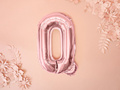 Foil balloon letter "Q" pink and gold - 35 cm