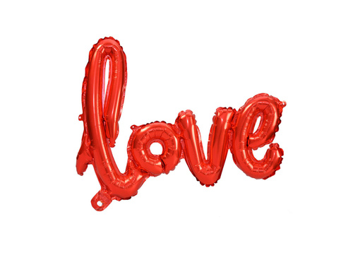 Foil balloon Love red