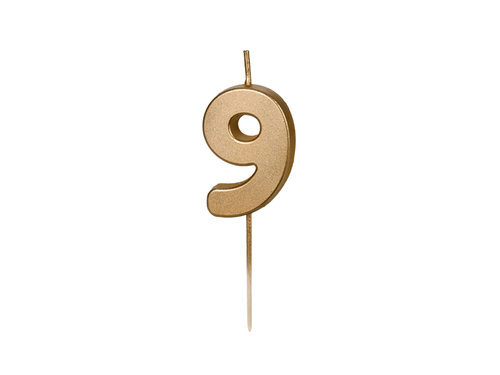 Gold Candle no 9 - 1 pc