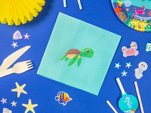 Birthday napkins Underwater World - 33 cm - 20 pcs.