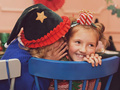 Greeen/red christmas hat
