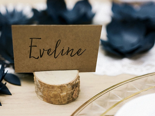 Wooden business card holders - 10 pcs.