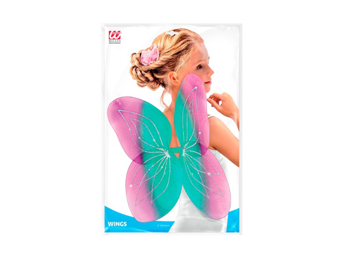 Turkusowo-różowe skrzydła 58×46 cm