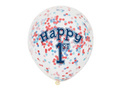 Confetti balloons for Birthday - 31 cm - 6 pcs.