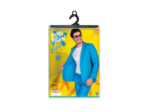 Strój imprezowy - lazurowy garnitur