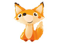 Foil balloon decoration Fox - 63 cm - 1 pc.