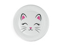 Birthday plates Kitten - 18 cm - 6 pcs.