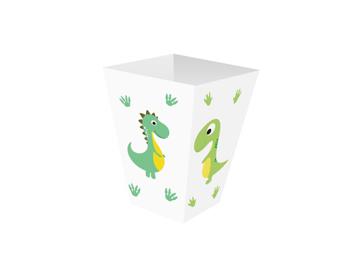 Happy Dinosaurs popcorn boxes - 6 pcs.