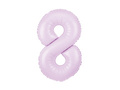 Balon foliowy liliowa cyfra 8 - 100 cm - 1 szt.