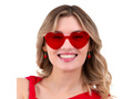 Okulary Serca - czerwone - 1 szt.