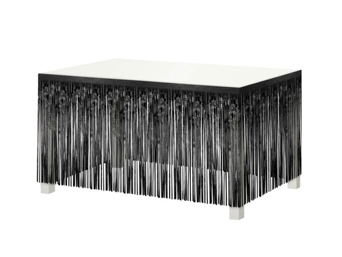 Skirting black - 80 x 300 cm - 1 item.