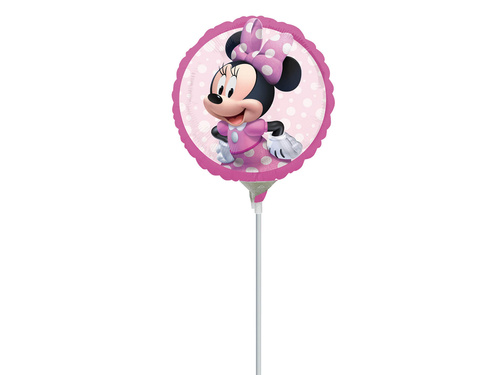 Balon foliowy do patyka Myszka Minnie - 23 cm - 1 szt.