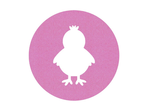 Podstawka pod kubek - Kurczaczek - 10 cm - 4 szt.