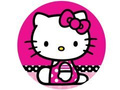 Dekoracyjny opłatek tortowy Hello Kitty - 20 cm
