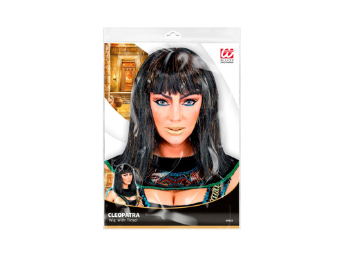 Peruka Kleopatry z lametą