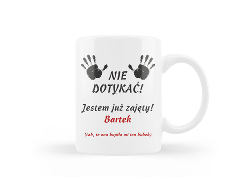 Kubek personalizowany na dzień chłopaka z imieniem - 330ml
