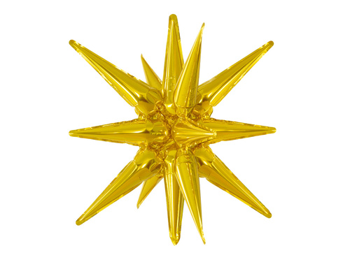 Gold Star Foil 3D Balloon - 40 cm - 1 pc