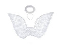 White angel wings wit halo