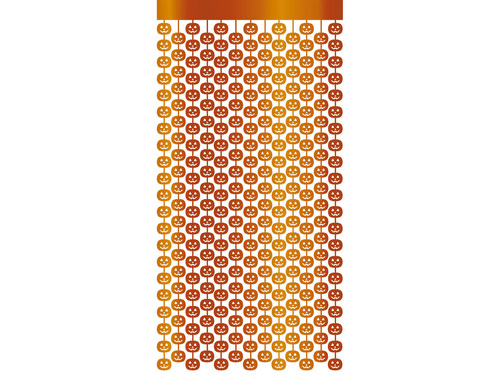 Kurtyna na drzwi Dynie na Halloween - 100 x 200 cm - 1 szt.