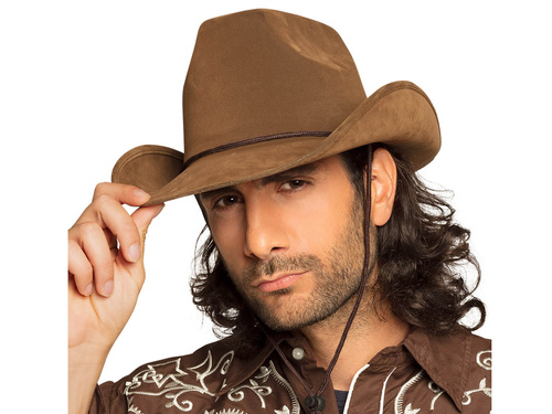 Leather cowboy hat