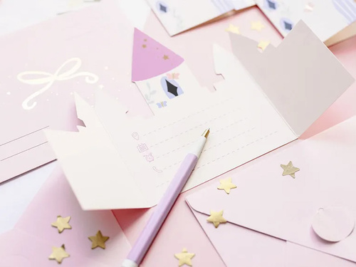 Castle Invitation - 6 pcs