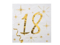Eighteenth birthday napkins - 12,5 cm - 20 pcs.