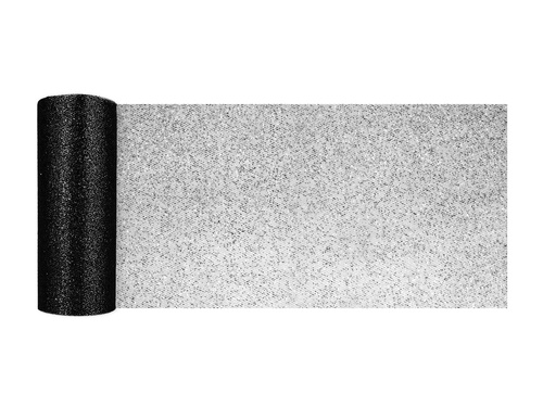 Tiul brokatowy czarny - 15 cm x 9 metrów - 1 szt.