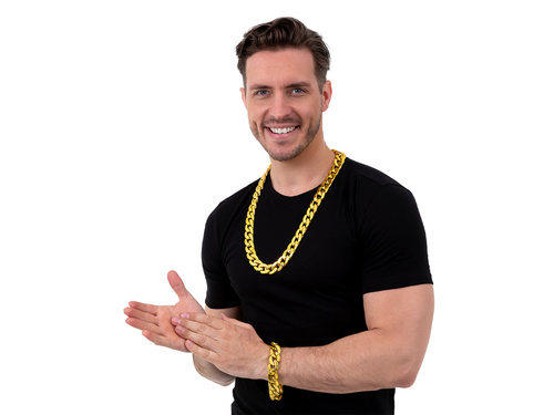 Złota bransoleta - łańcuch - 1 szt.