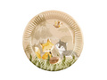 Talerzyki papierowe na urodziny Leśne Zwierzątka - 18 cm - 6 szt.
