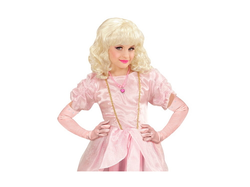 Długie różowe satynowe rękawiczki - dla dzieci