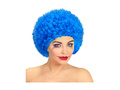Kręcona peruka klauna jasnoniebieska włosy afro