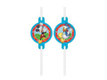 Mickey Mouse birthday straws - 4 pcs.