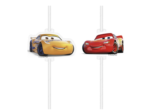 Cars birthday straws - 4 pcs.