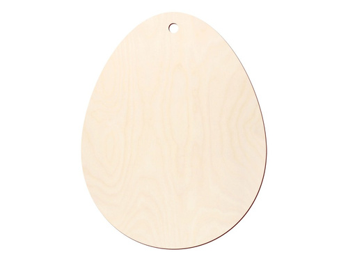 Zawieszka drewniana Jajko - 10 cm - 1 szt.