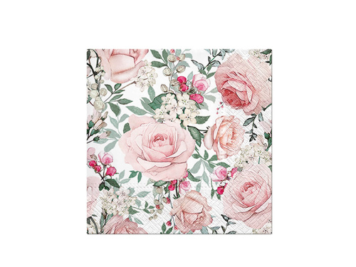 Roses napkins - 33 cm - 20 pcs.